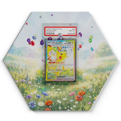 238/191 Pikachu EX Pokémon Card Artwork Hexagon Display