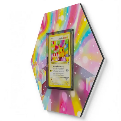24 ______s Pikachu Pokémon Card Artwork Hexagon Display