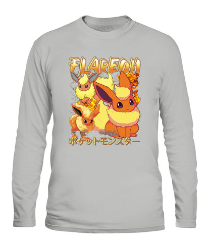 PKM Flareon Printed Graphic Sweatshirt T-Shirt