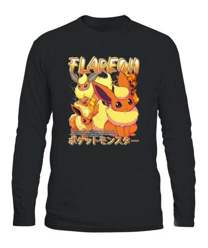 PKM Flareon Printed Graphic Sweatshirt T-Shirt