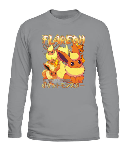 PKM Flareon Printed Graphic Sweatshirt T-Shirt