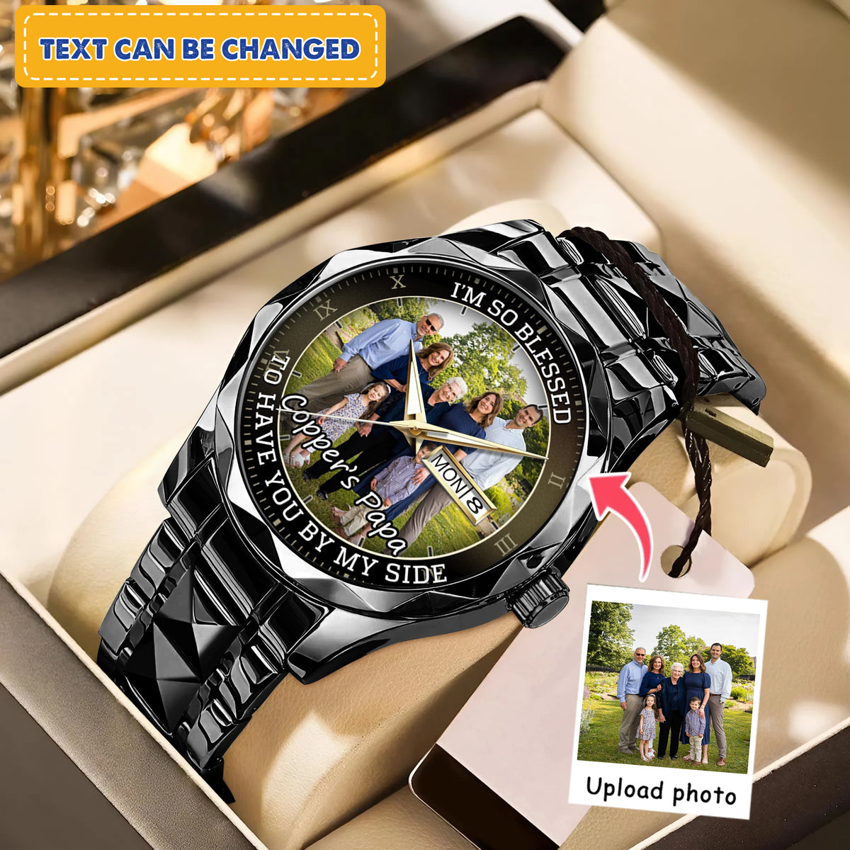 Personalized Family Photo Keepsake Watches