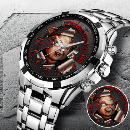 Halloween Horror Movies Friends 'Till The End Personalized Quartz Watch