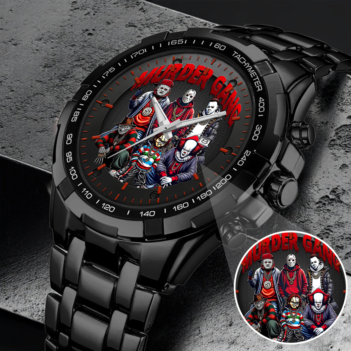 Halloween Horror Movies Murder Gang Personalized Quartz Watch