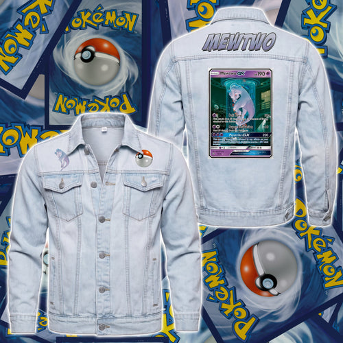 PKM Mewtwo Custom Lightweight Denim Jacket