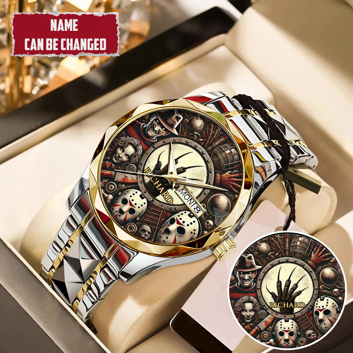 Halloween Horror Movies Personalized Quartz Watch