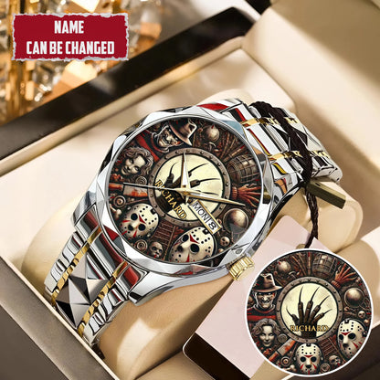 Halloween Horror Movies Personalized Quartz Watch