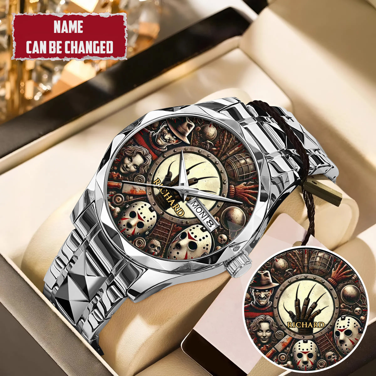 Halloween Horror Movies Personalized Quartz Watch
