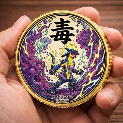 PKM Toxtricity Kanji Commemorative Coin – Limited Edition Collector’s Coin