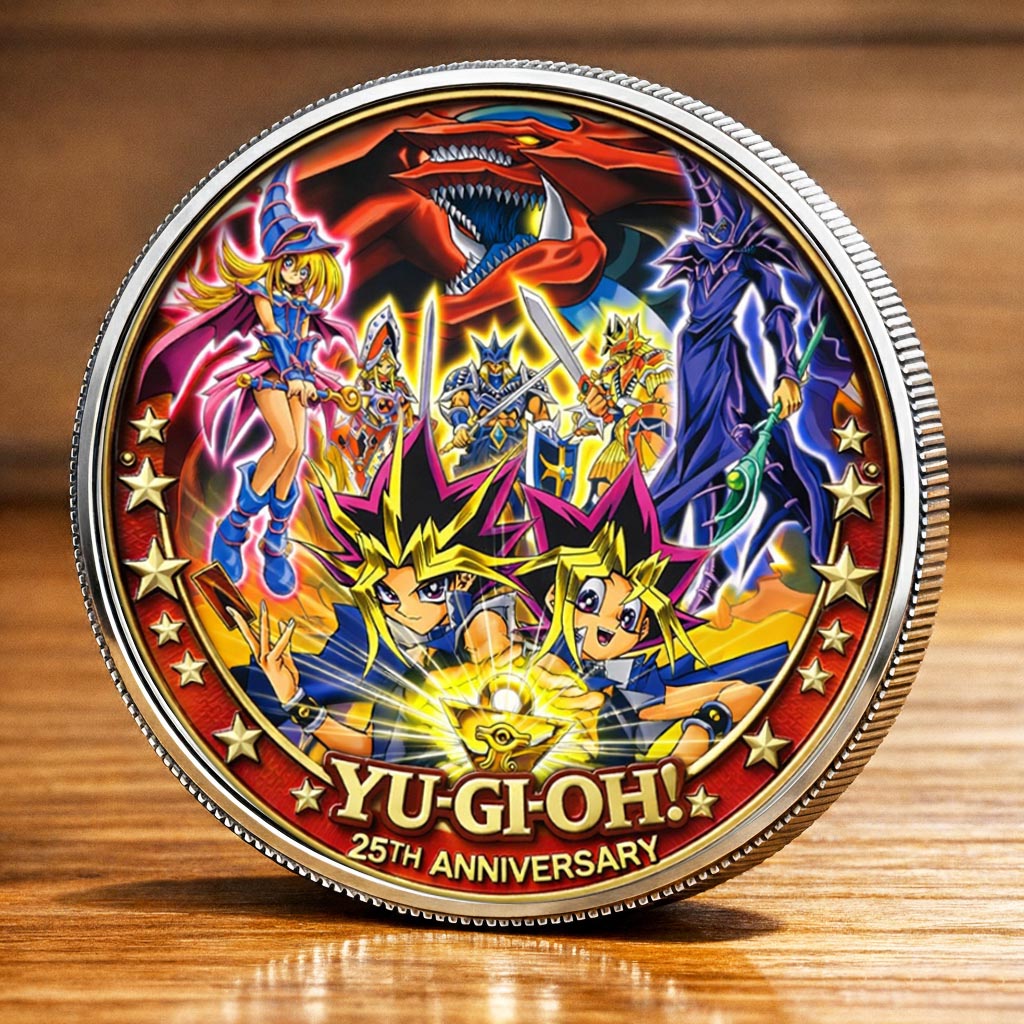 Anime Yugioh 25th Anniversary Custom Printed Coin