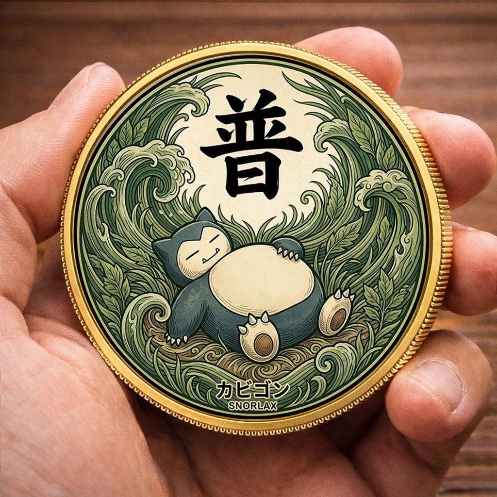 PKM Snorlax Kanji Commemorative Coin – Limited Edition Collector’s Coin