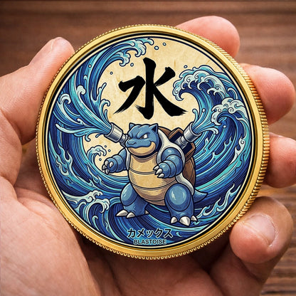 PKM Blastoise Kanji  Commemorative Coin – Limited Edition Collector’s Coin