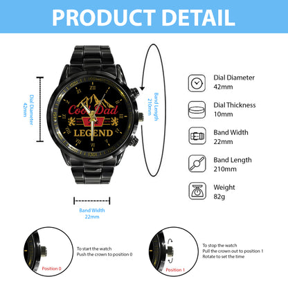 Father's Day Gift For Dad Cool Dad The Man The Myth The Legend Limited Edition Watch