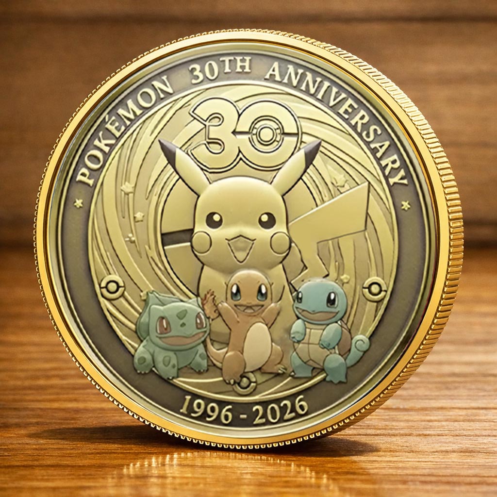 Pokémon 30th Anniversary Printed Commemorative Coin