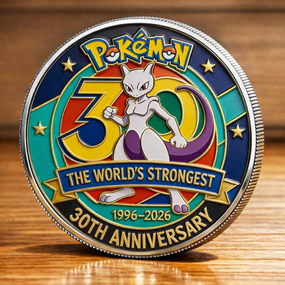 Poke 30th Anniversary Mewtwo Collector Edition Printed Coin