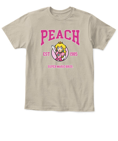 Classic Mario Princess Peach 2-Side Printed Graphic Shirt