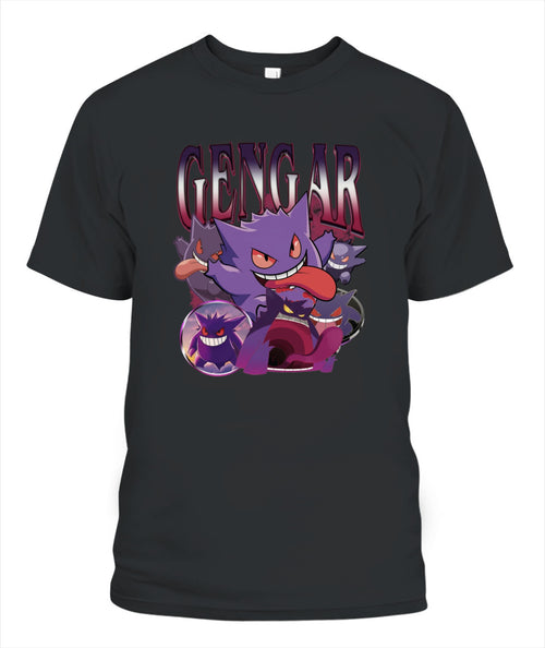 PKM Gengar Printed Graphic Sweatshirt T-Shirt