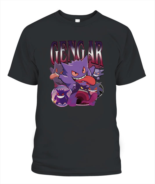 PKM Gengar Printed Graphic Sweatshirt T-Shirt
