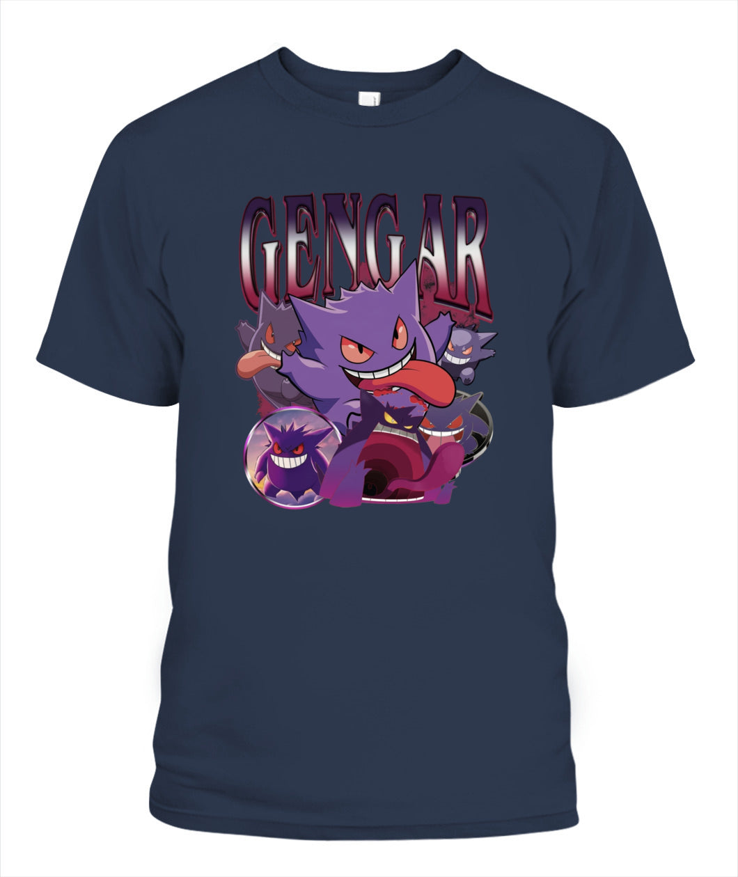 PKM Gengar Printed Graphic Sweatshirt T-Shirt