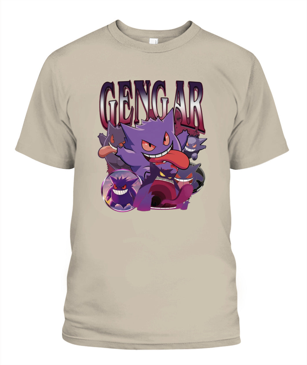 PKM Gengar Printed Graphic Sweatshirt T-Shirt