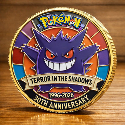 Poke 30th Anniversary Gengar Collector Edition Printed Coin