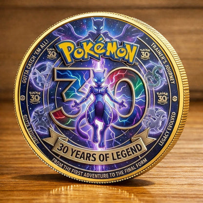 Poke 30th Anniversary Beyond All Evolution Printed Commemorative Coin