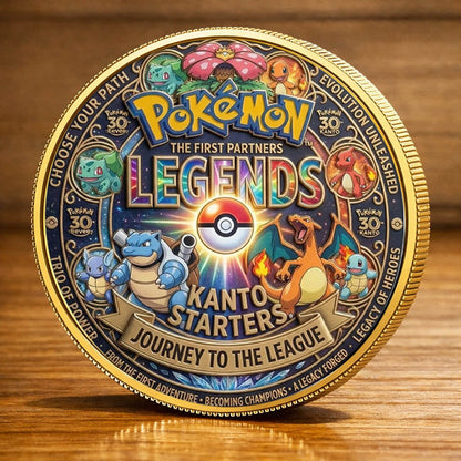 Poke 30th Anniversary The First Partner Printed Commemorative Coin