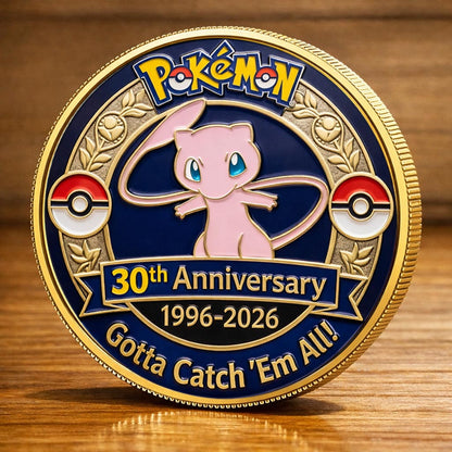 Poke 30th Anniversary Mew Collector Edition Printed Coin