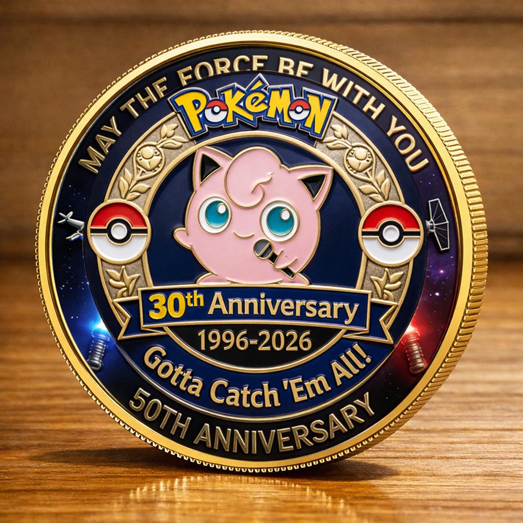 Poke 30th Anniversary Jigglypuff Collector Edition Printed Coin