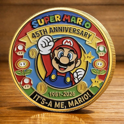 Super Mario 40th Anniversary Printed Commemorative Coin