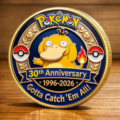 Poke 30th Anniversary Psyduck Collector Edition Printed Coin