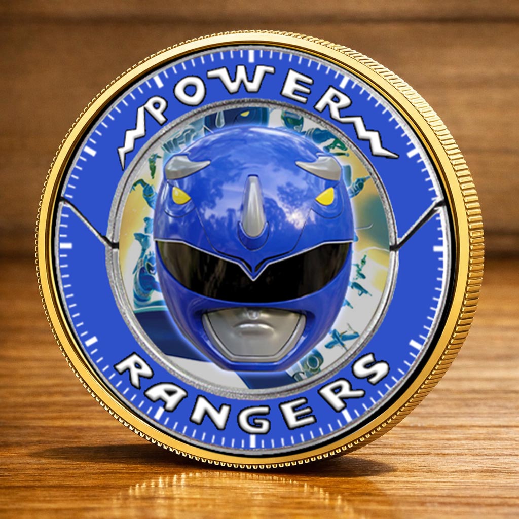 Mighty Morphin Power Rangers Triceratops Printed Commemorative Coin