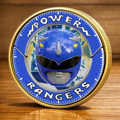 Mighty Morphin Power Rangers Triceratops Printed Commemorative Coin