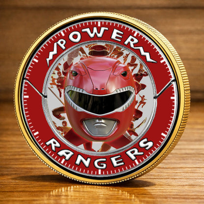 Mighty Morphin Power Rangers Tyrannosaurus Printed Commemorative Coin