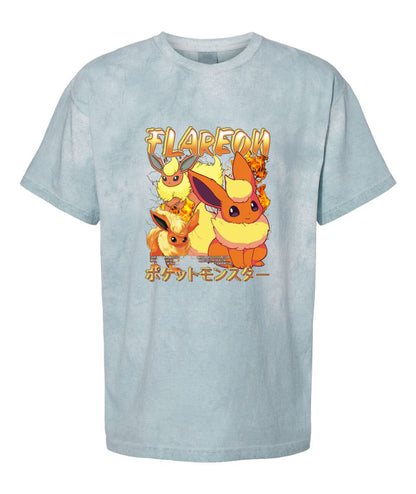 PKM Flareon Printed Graphic Sweatshirt T-Shirt