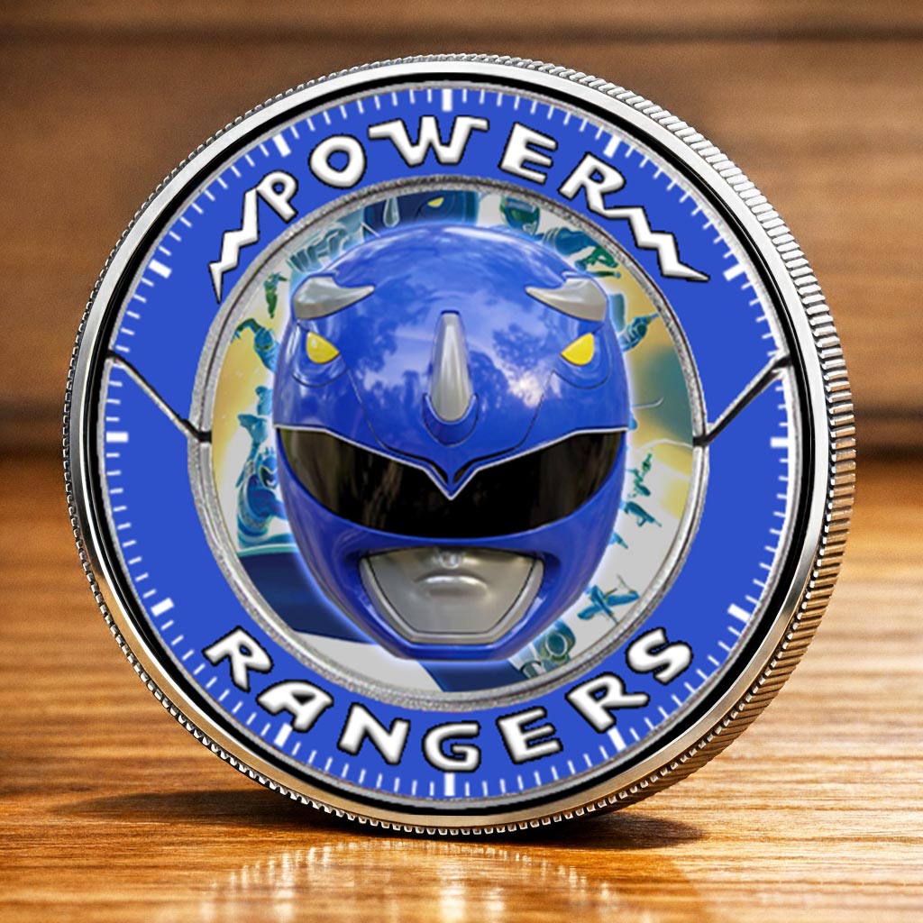 Mighty Morphin Power Rangers Triceratops Printed Commemorative Coin