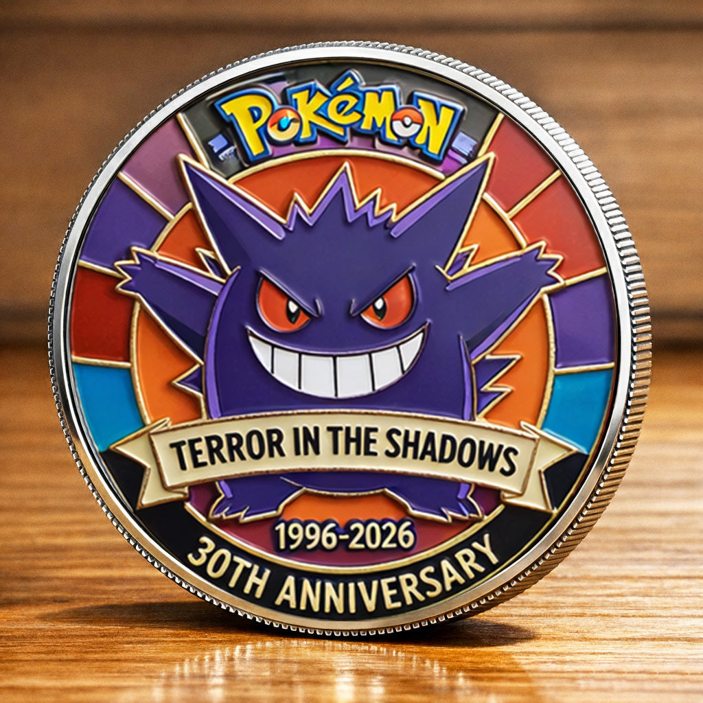 Poke 30th Anniversary Gengar Collector Edition Printed Coin