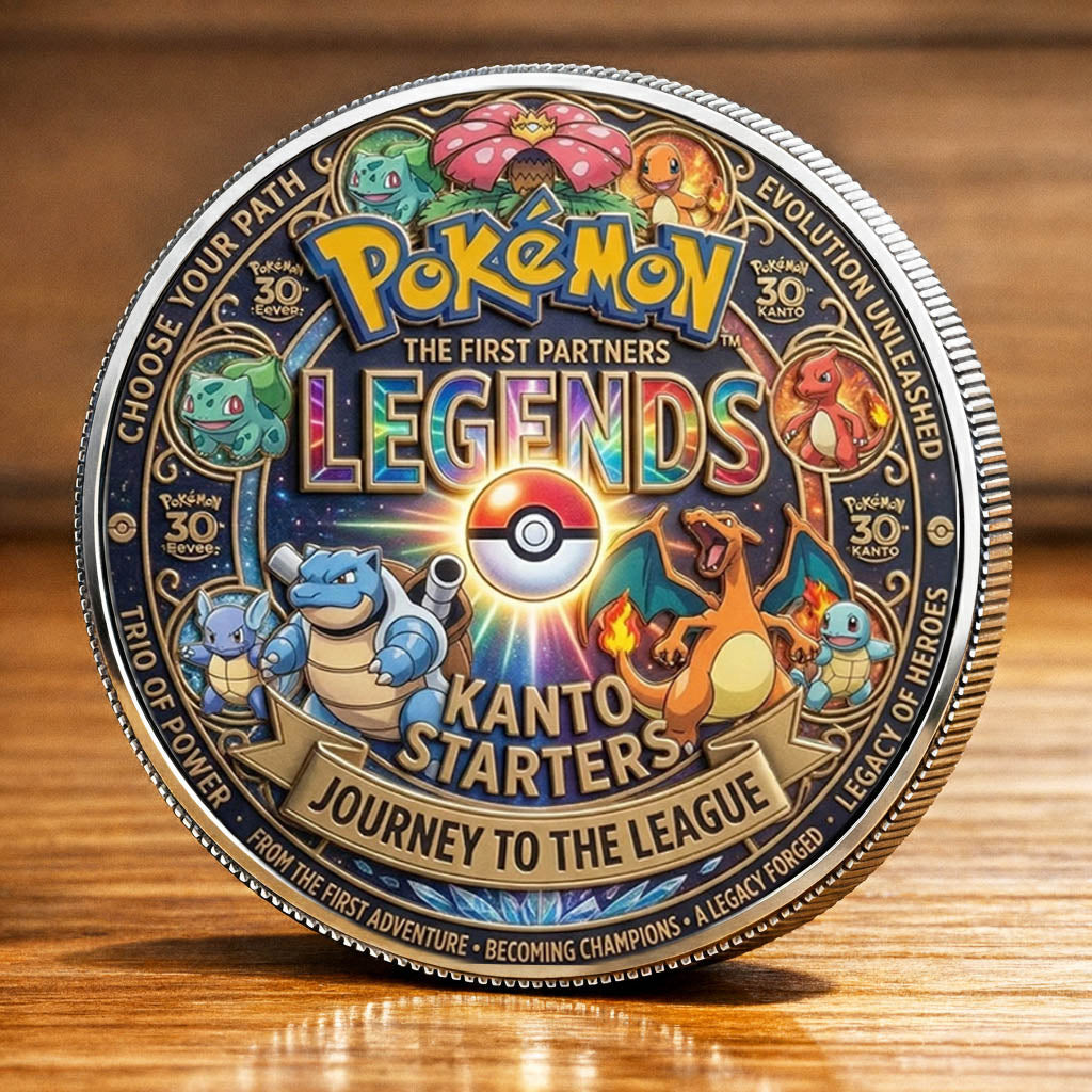 Poke 30th Anniversary The First Partner Printed Commemorative Coin