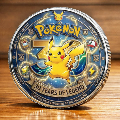 Poke 30th Anniversary Printed Commemorative Coin