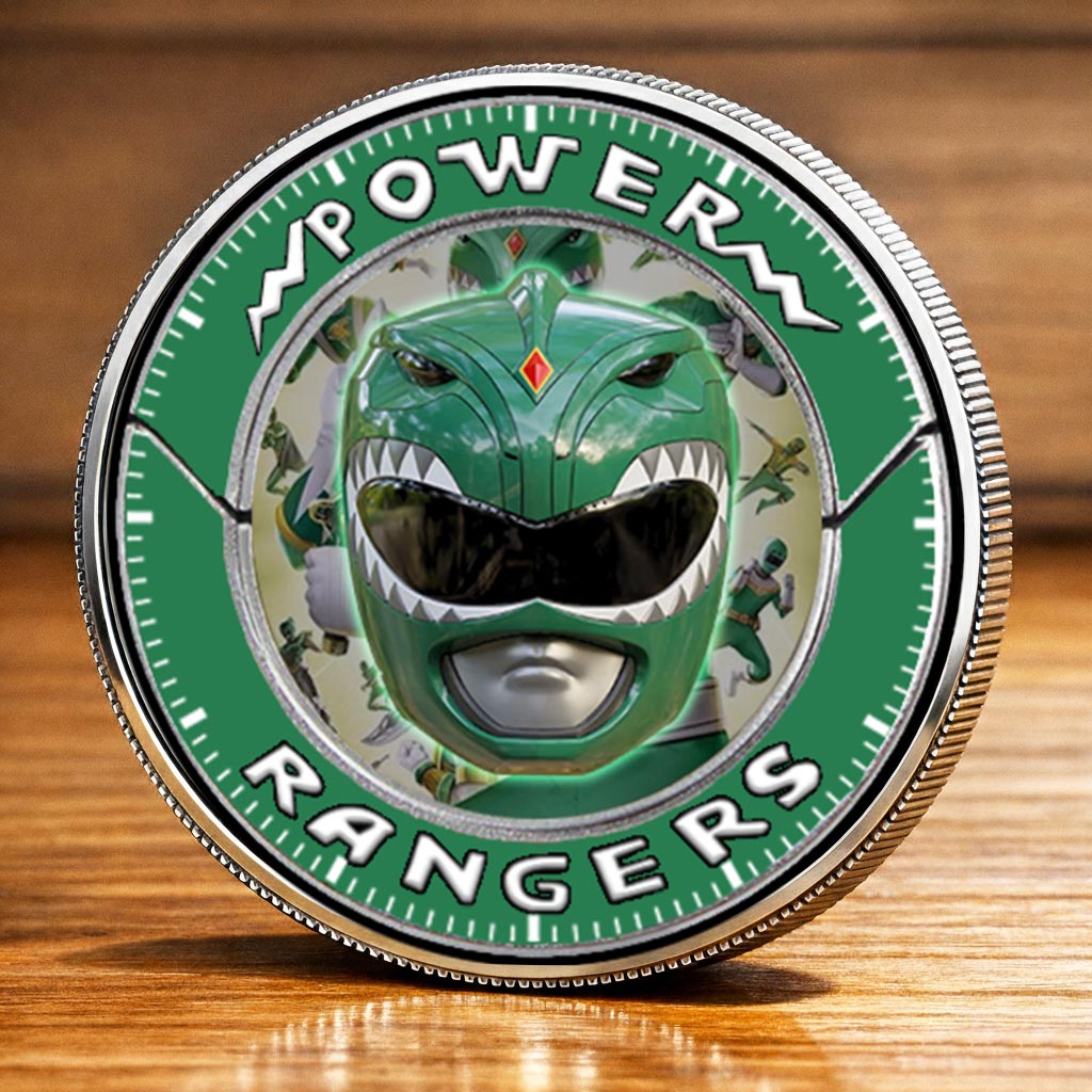 Mighty Morphin Power Rangers Dragon Zord Printed Commemorative Coin