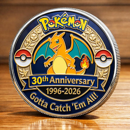 Poke 30th Anniversary Charizard Collector Edition Printed Coin