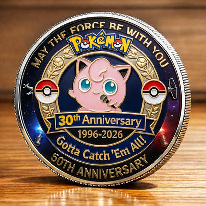Poke 30th Anniversary Jigglypuff Collector Edition Printed Coin