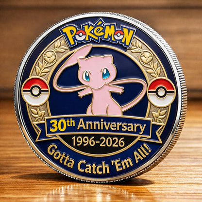 Poke 30th Anniversary Mew Collector Edition Printed Coin