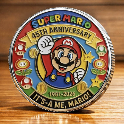 Super Mario 40th Anniversary Printed Commemorative Coin