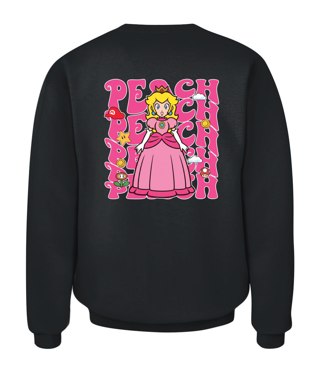 Classic Mario Princess Peach 2-Side Printed Graphic Shirt