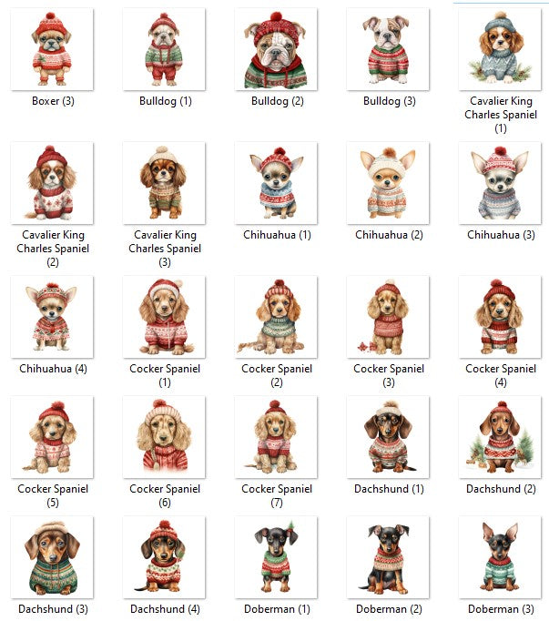 Personalized Pup In Ugly Sweater Stockings