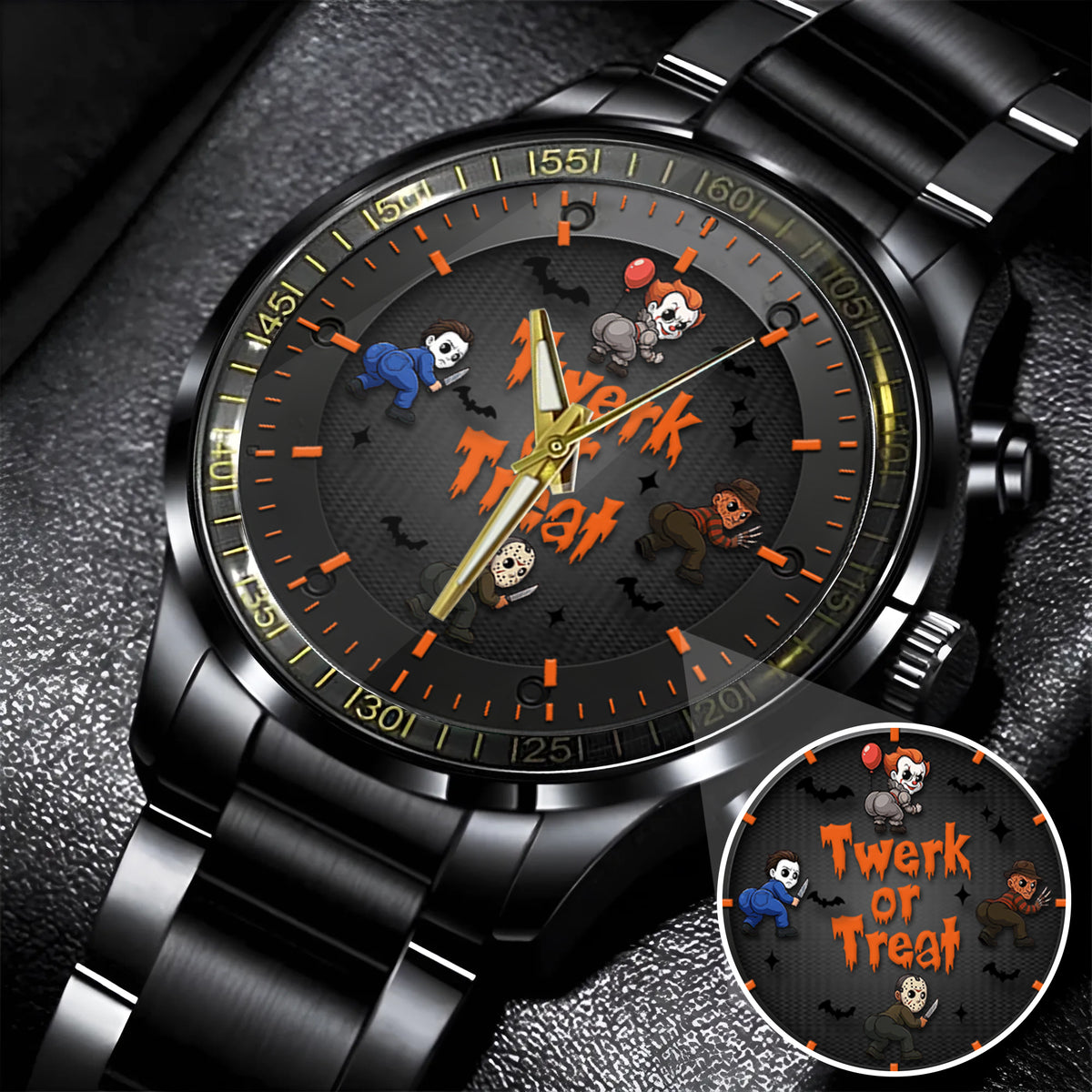 Halloween Horror Movies Twerk Or Treat Personalized Quartz Watch