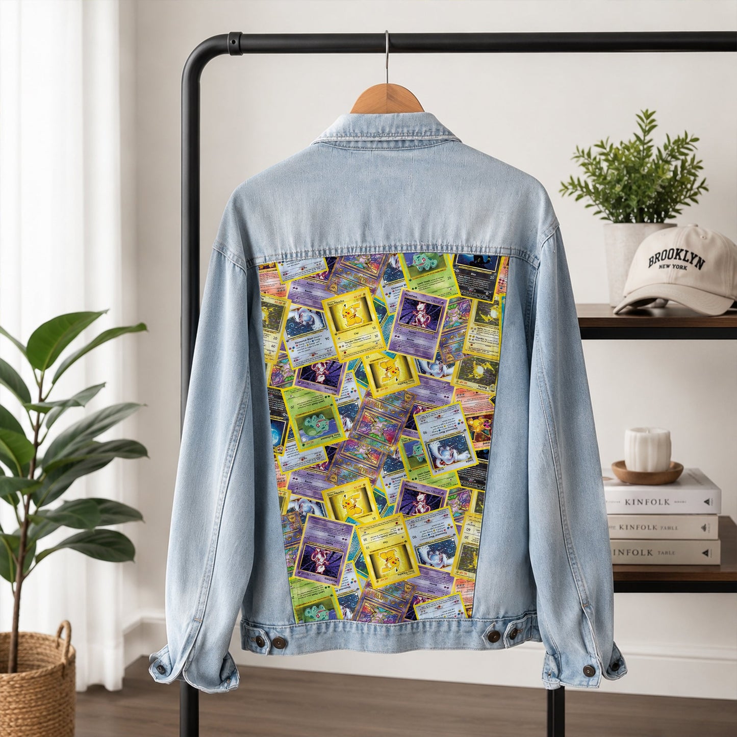 PKM Cards Collector Custom Lightweight Denim Jacket