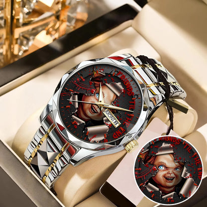Halloween Horror Movies Friends 'Till The End Personalized Quartz Watch