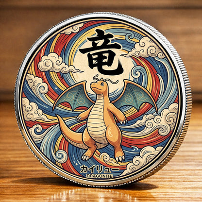 PKM Dragonite Kanji Commemorative Coin – Limited Edition Collector’s Coin